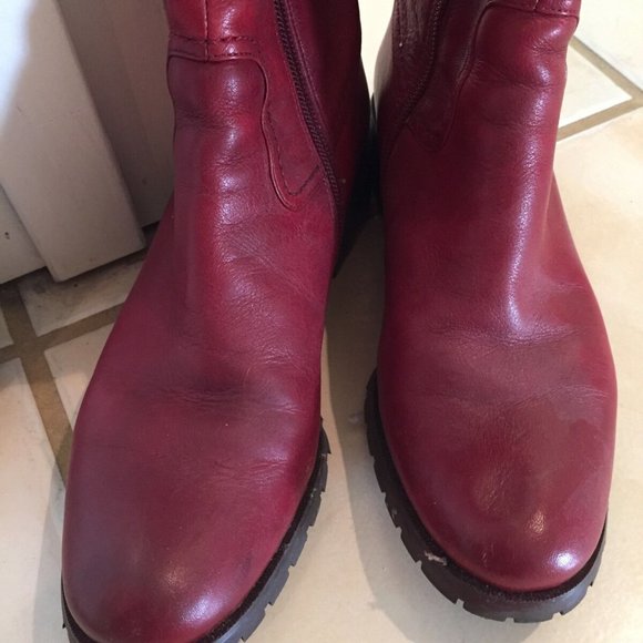 Biviel Calf-height boots, Red, size 7 - Picture 6 of 7